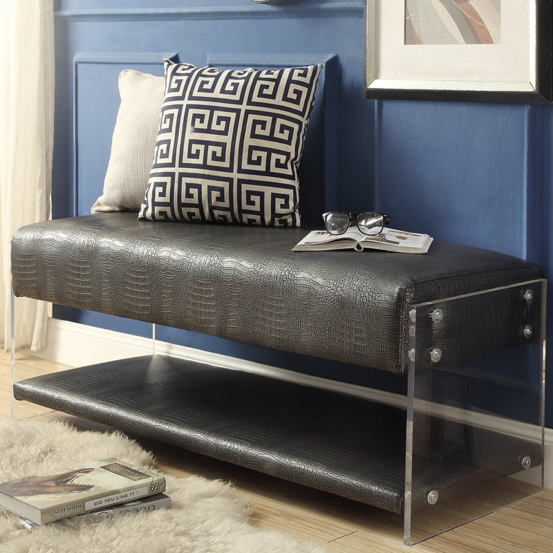 Orren Ellis Serena Upholstered Storage Bench Wayfair